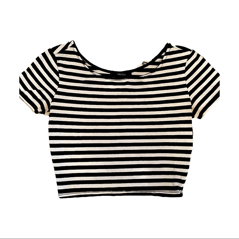 Striped Crop Top
